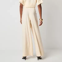 Worthington Womens Wide Leg High Rise Trouser