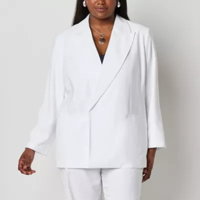 Worthington Womens Regular Fit Plus Blazer