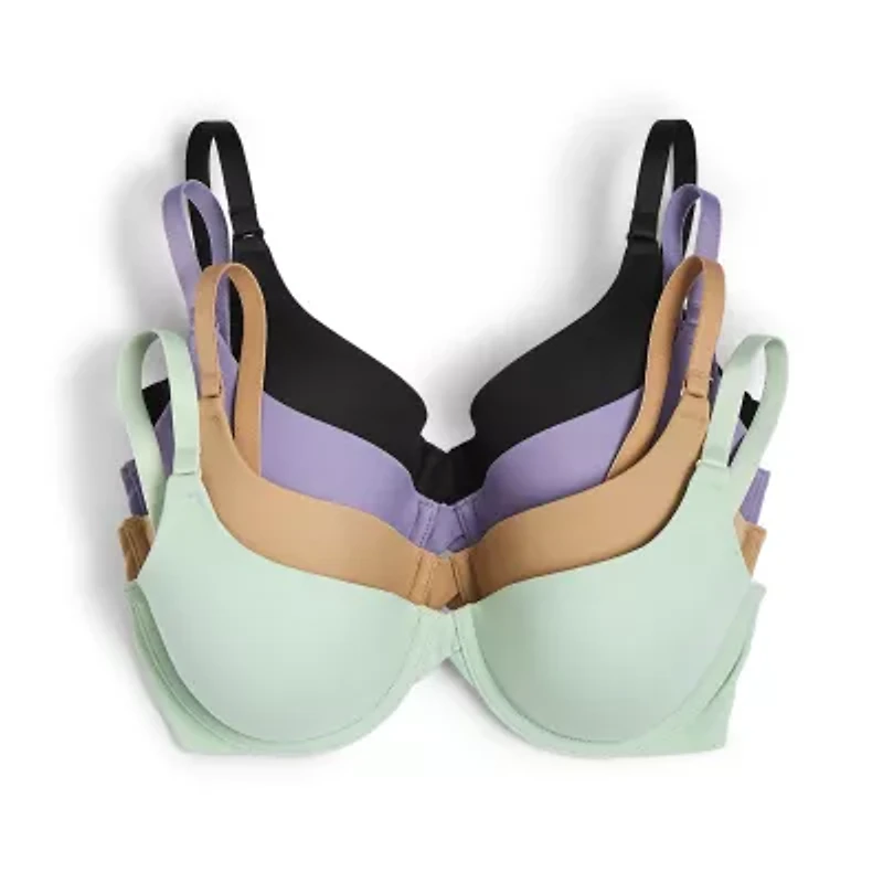 Ambrielle Everyday Womens Medium Support Demi Bra