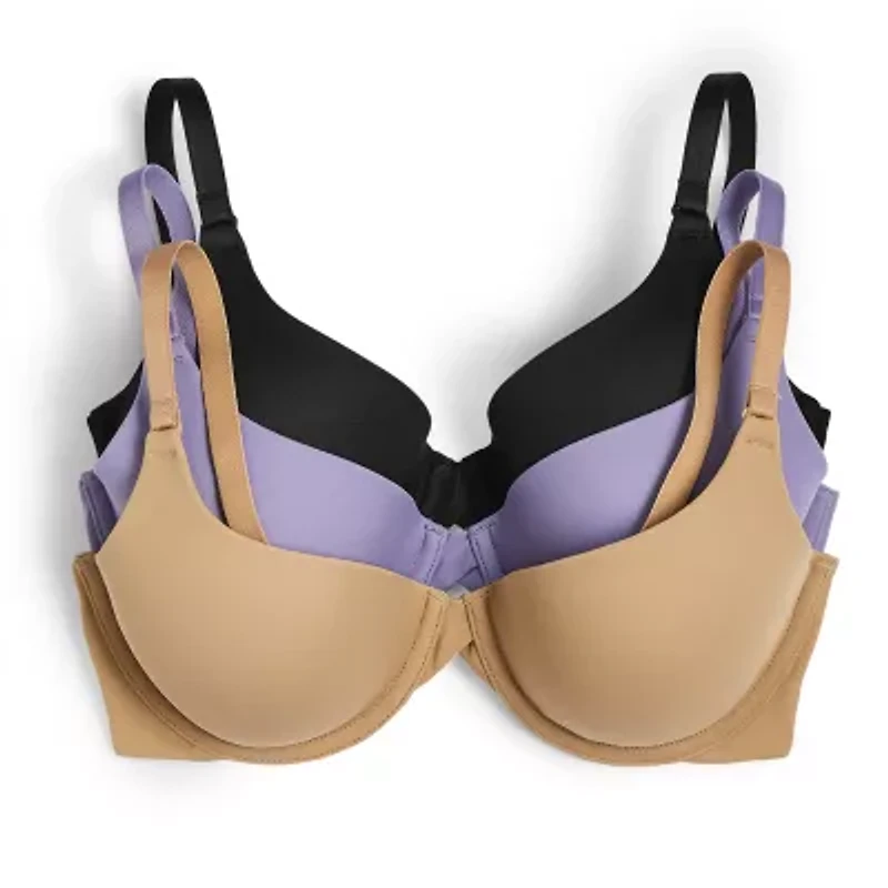 Ambrielle Everyday Womens Medium Support Demi Bra