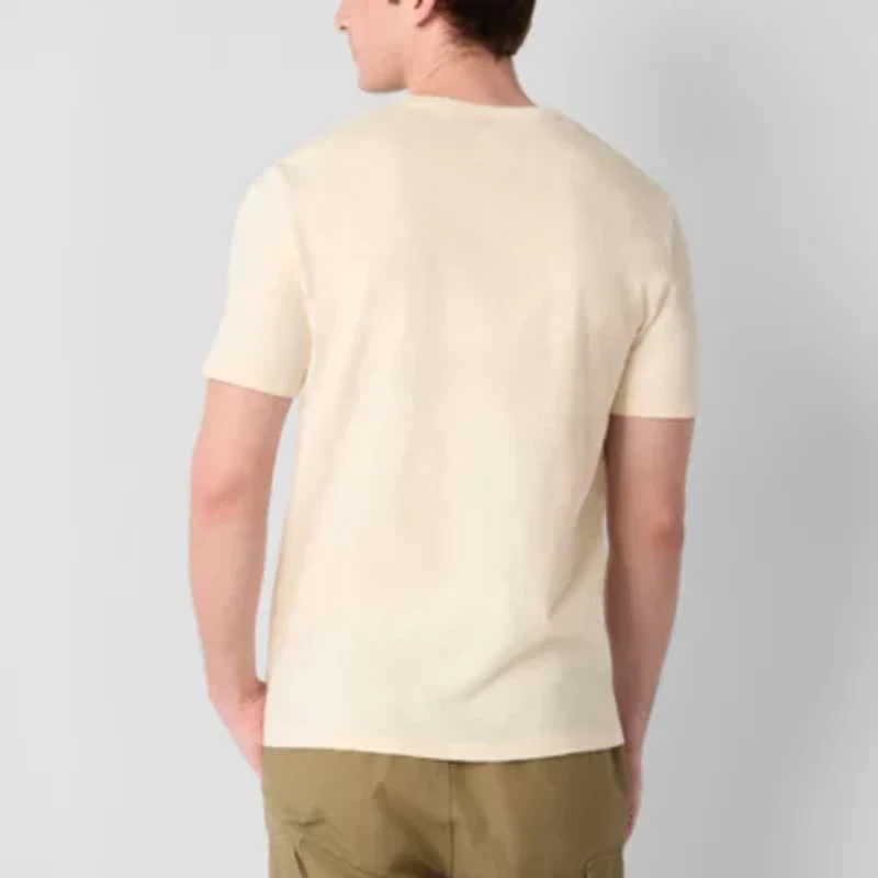 Frye and Co. Mens Crew Neck Short Sleeve Regular Fit Graphic T-Shirt