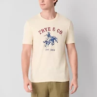 Frye and Co. Mens Crew Neck Short Sleeve Regular Fit Graphic T-Shirt