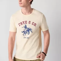 Frye and Co. Mens Crew Neck Short Sleeve Regular Fit Graphic T-Shirt