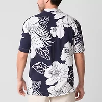 St. John's Bay Dexterity Mens Easy-on + Easy-off Short Sleeve Adaptive Camp Shirt