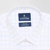 Stafford Slim Smart Tech Mens Fit Stretch Fabric Wrinkle Free Long Sleeve Dress Shirt