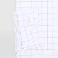 Stafford Slim Smart Tech Mens Fit Stretch Fabric Wrinkle Free Long Sleeve Dress Shirt