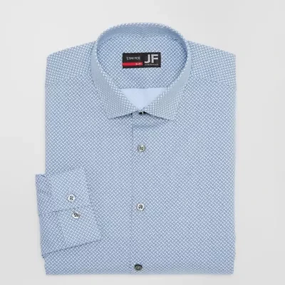 J. Ferrar 360 Stretch Performance Mens Slim Fit Wrinkle Free Long Sleeve Dress Shirt