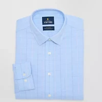 Stafford Advanced Performance Sweat Repel Mens Regular Fit Long Sleeve Dress Shirt