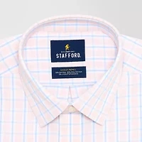 Stafford Advanced Performance Sweat Repel Mens Regular Fit Long Sleeve Dress Shirt