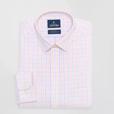 Stafford Advanced Performance Sweat Repel Mens Regular Fit Long Sleeve Dress Shirt