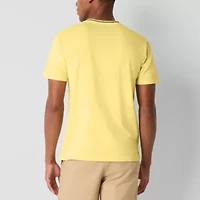 U.S. Polo Assn. Tipped Stretch Mens V Neck Short Sleeve Fabric T-Shirt