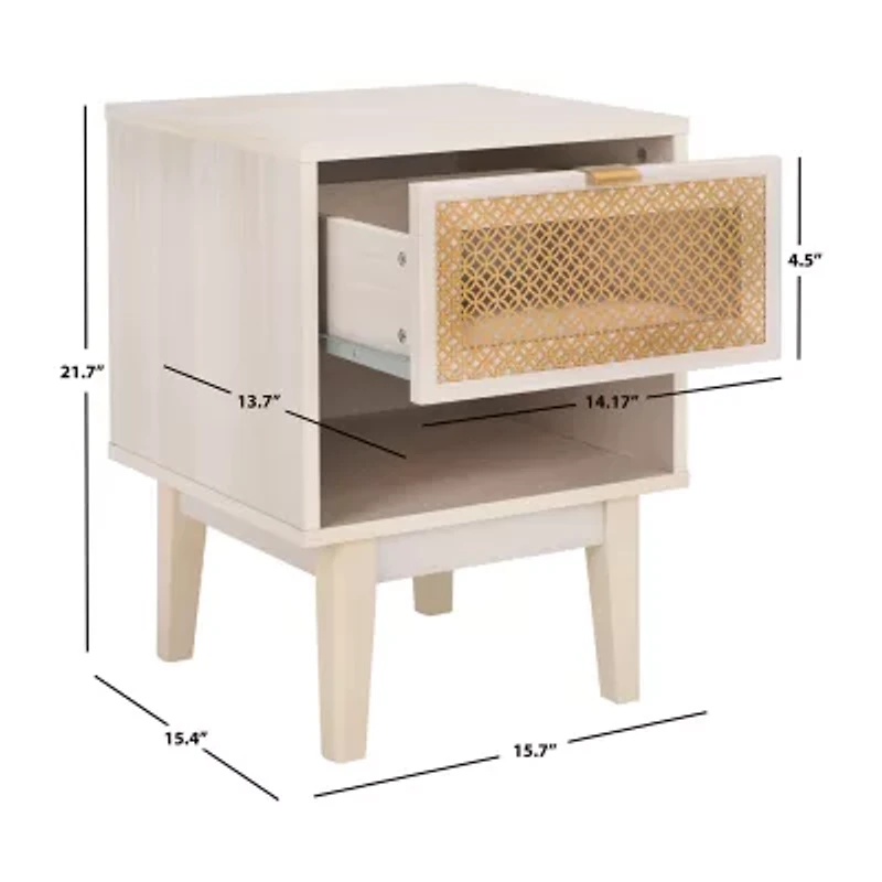 Safavieh Ceu 1-Drawer Nightstand