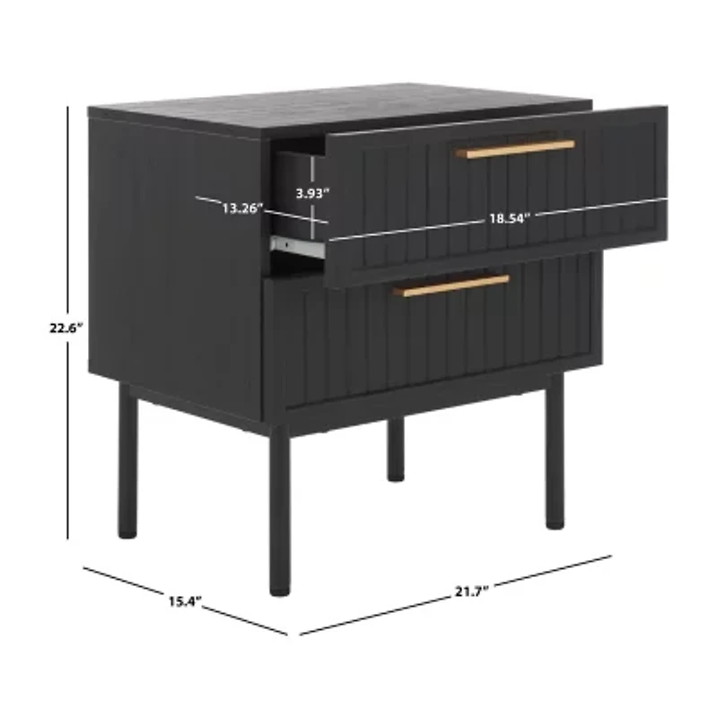 Axelle 2-Drawer Nightstand