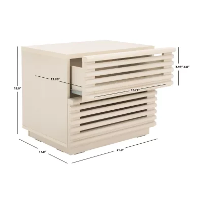 Safavieh Averi 2-Drawer Nightstand