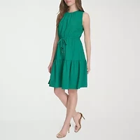 Marc New York Womens Sleeveless Fit + Flare Dress