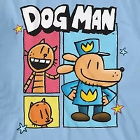 Dog Man Little & Big Kid Boys Crew Neck Short Sleeve Regular Fit Graphic T-Shirt