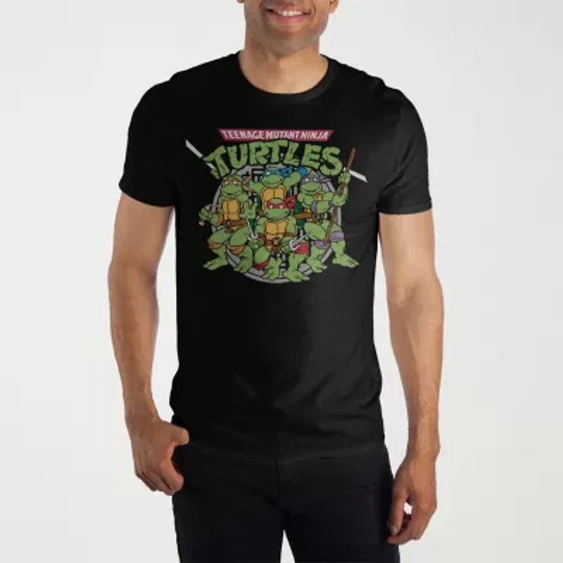 Mens Short Sleeve Teenage Mutant Ninja Turtles Graphic T-Shirt