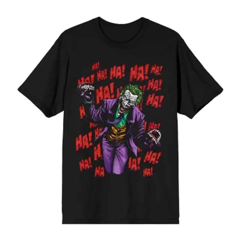 Mens Short Sleeve Joker Graphic T-Shirt