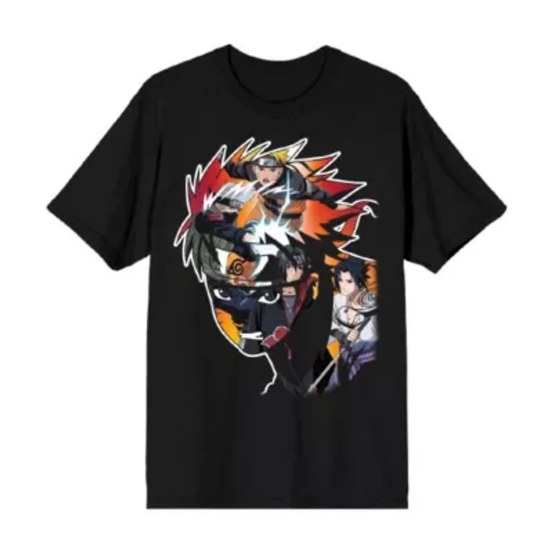 Mens Short Sleeve Naruto Graphic T-Shirt