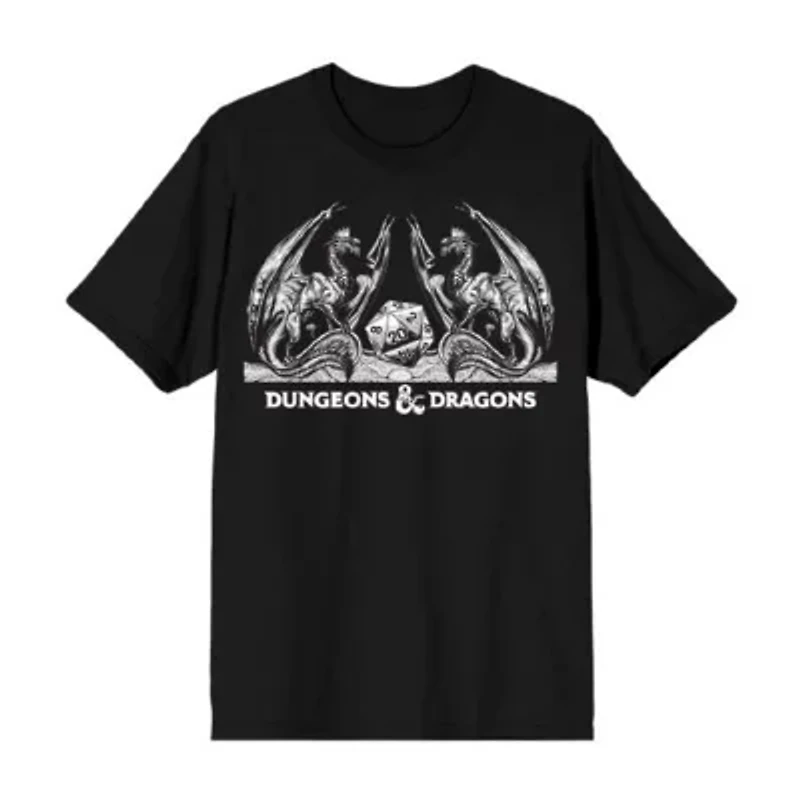 Mens Short Sleeve Dungeons & Dragons Graphic T-Shirt