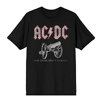 Mens Short Sleeve AC/DC Graphic T-Shirt