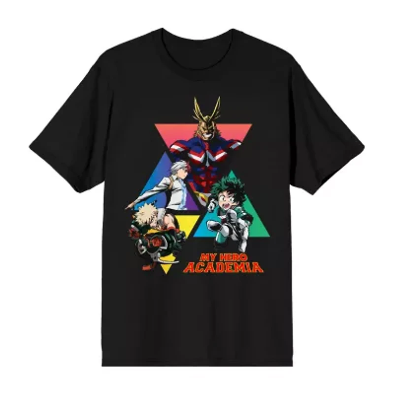 Mens Short Sleeve My Hero Academia Graphic T-Shirt