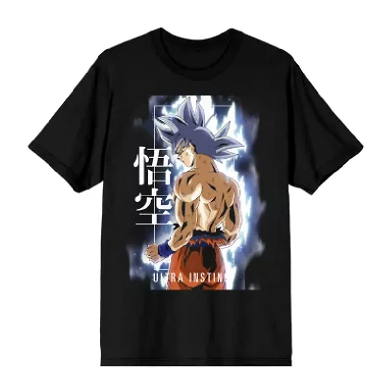 Novelty Mens Crew Neck Short Sleeve Relaxed Fit Dragon Ball Z Graphic T-Shirt