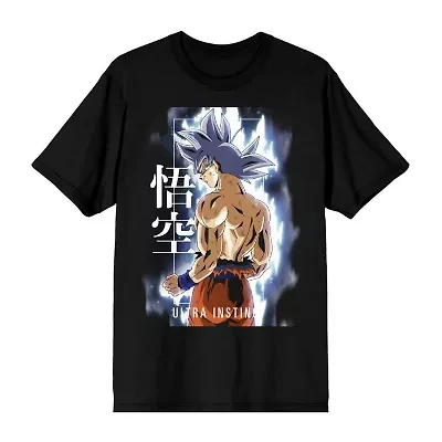 Novelty Mens Crew Neck Short Sleeve Relaxed Fit Dragon Ball Z Graphic T-Shirt