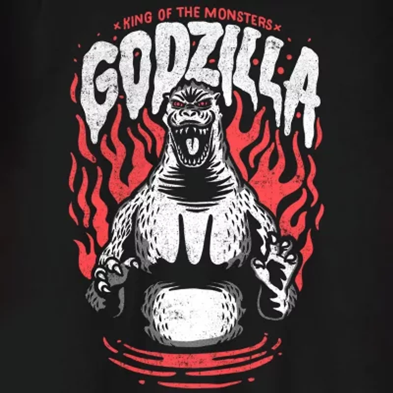 Mens Short Sleeve Godzilla Graphic T-Shirt