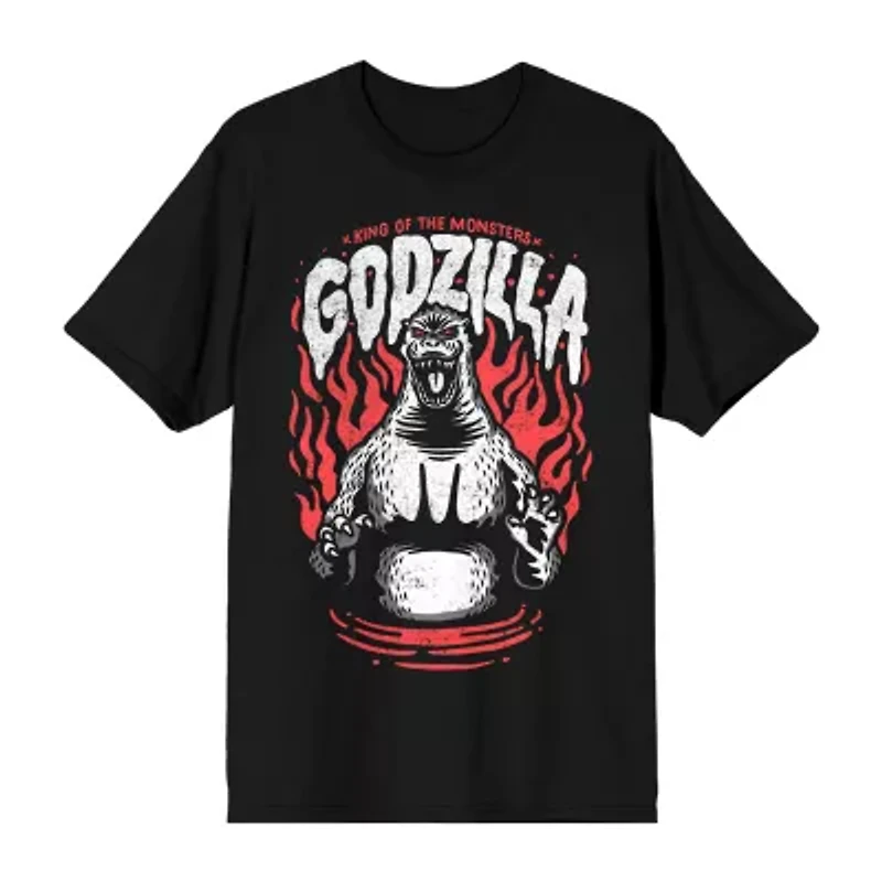 Mens Short Sleeve Godzilla Graphic T-Shirt