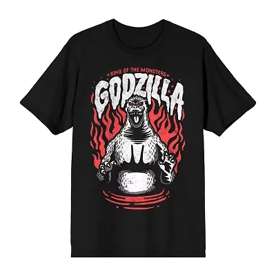Mens Short Sleeve Godzilla Graphic T-Shirt