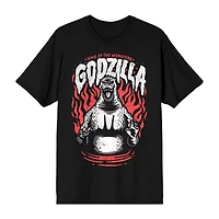 Mens Short Sleeve Godzilla Graphic T-Shirt