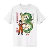 Novelty Mens Crew Neck Short Sleeve Relaxed Fit Dragon Ball Z Graphic T-Shirt