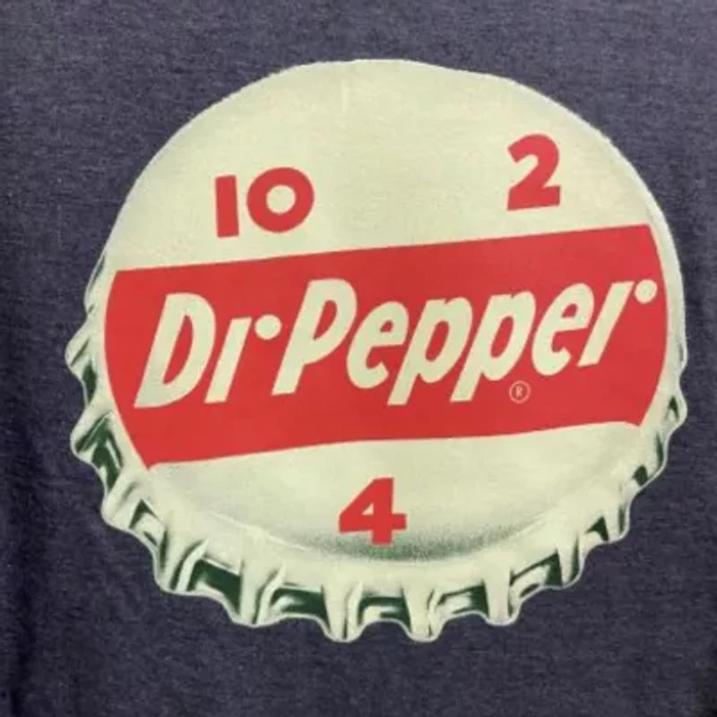 Novelty Dr. Pepper Mens Crew Neck Short Sleeve Relaxed Fit Graphic T-Shirt