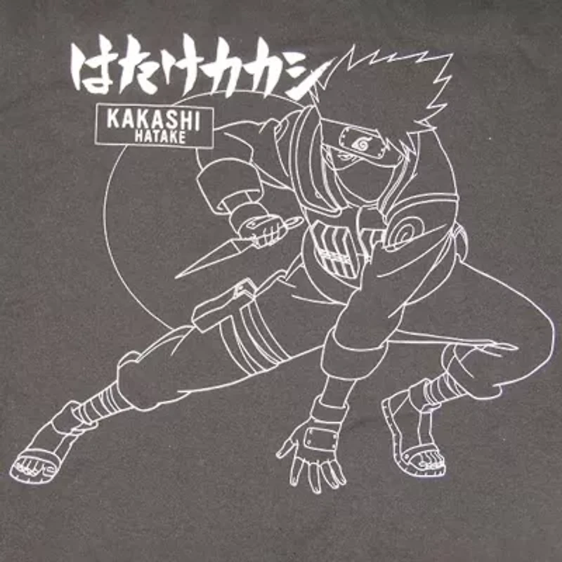 Novelty Mens Crew Neck Short Sleeve Relaxed Fit Naruto Graphic T-Shirt