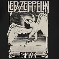 Novelty Led Zeppelin Mens Crew Neck Short Sleeve Relaxed Fit Graphic T-Shirt