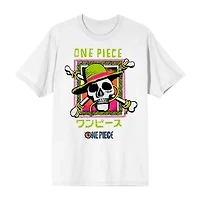 Novelty One Piece Mens Crew Neck Short Sleeve Relaxed Fit Graphic T-Shirt
