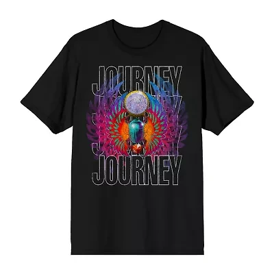 Novelty Journey Mens Crew Neck Short Sleeve Relaxed Fit Graphic T-Shirt