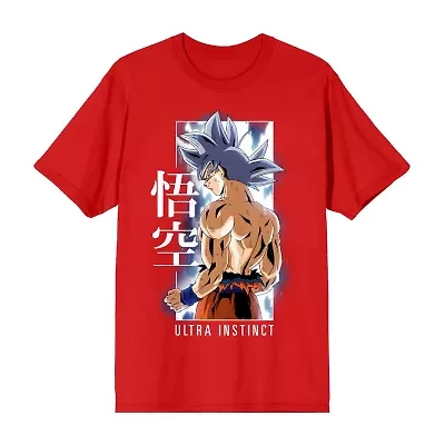 Novelty Mens Crew Neck Short Sleeve Relaxed Fit Dragon Ball Z Graphic T-Shirt