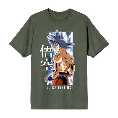 Novelty Mens Crew Neck Short Sleeve Relaxed Fit Dragon Ball Z Graphic T-Shirt