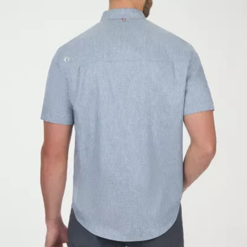 American Outdoorsman Mens Short Sleeve Regular Fit Button-Down Shirt