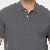 St. John's Bay Premium Stretch Big and Tall Mens Classic Fit Short Sleeve Polo Shirt