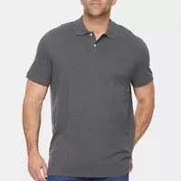 St. John's Bay Premium Stretch Big and Tall Mens Classic Fit Short Sleeve Polo Shirt