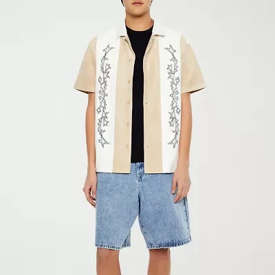 Forever 21 Mens Short Sleeve Button-Down Shirt