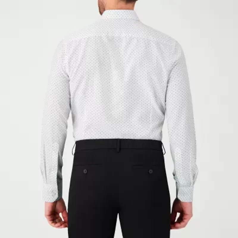 Report Collection Performance Mens Long Sleeve Modern Fit Wrinkle Free Button-Down Shirt