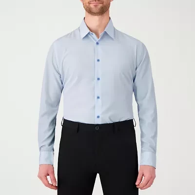 Report Collection Performance Mens Long Sleeve Modern Fit Wrinkle Free Button-Down Shirt