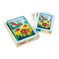 Melissa & Doug Nat Parks Wooden Blocks & Cube 28-pc. Puzzle