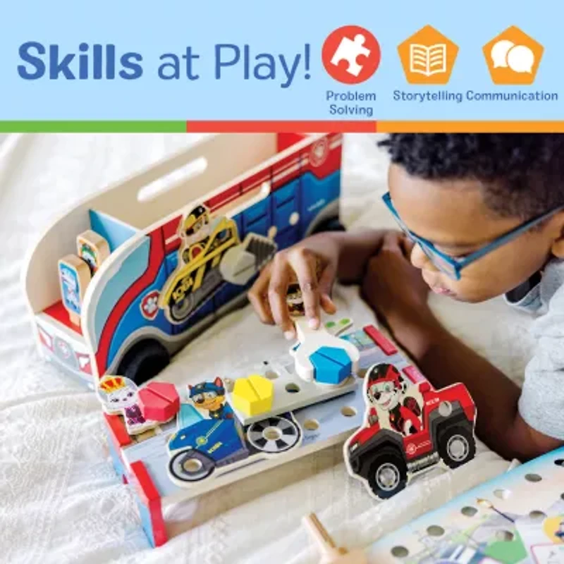 Melissa & Doug Paw Patrol 2 Match & Build Mission Cruiser Interactive Toy