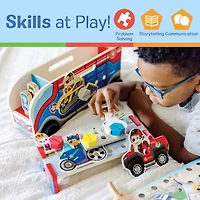 Melissa & Doug Paw Patrol 2 Match & Build Mission Cruiser Interactive Toy