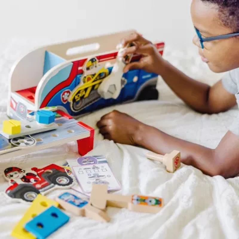 Melissa & Doug Paw Patrol 2 Match & Build Mission Cruiser Interactive Toy